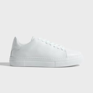 White leather sneakers